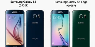 The differences between the Samsung Galaxy S6 (G920F) and the Samsung Galaxy S6 Edge (G925F)
