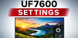 Setting LG TV series UF7600, UF7690, UF7650