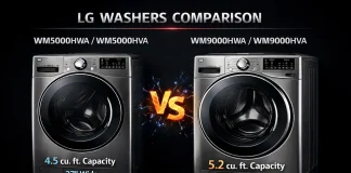 Washers LG WM5000HVA vs WM9000HVA (WM5000HWA vs WM9000HWA)