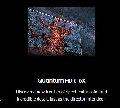 What is Quantum HDR Neo Quantum HDR Quantum HDR 12x to 64x en tab 