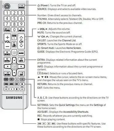 Caducado Factor Esperar Algo Samsung Smart Remote Control Manual Infancia Departamento Vadear