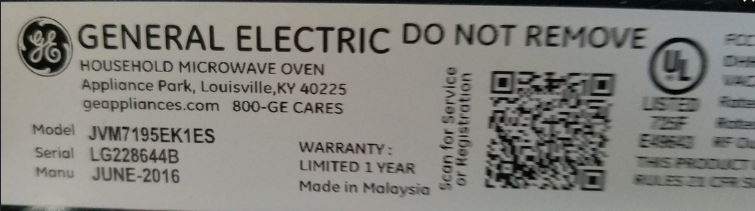 general electric refrigerator serial number hh309798