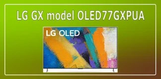 LG GX model OLED77GXPUA review, specifications