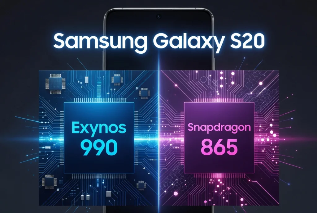 Samsung Galaxy S20, and S20 Ultra Processor Exynos 990 or Snapdragon 865
