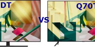 Q7DT vs Q70T Samsung TV