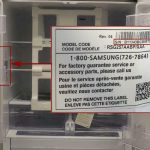 serial number samsung refrigerator (serial number, inside the refrigerator ) 2