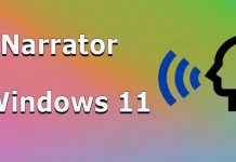 How to turn off or on Narrator on Windows 11