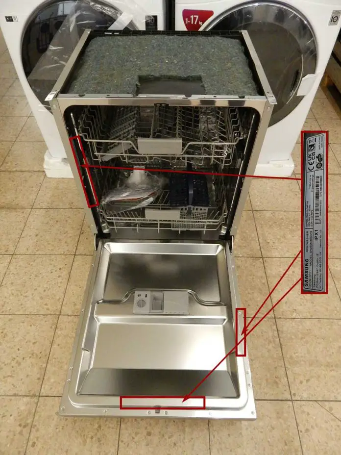 Samsung dishwasher model number 20082022 find, mean, explained en