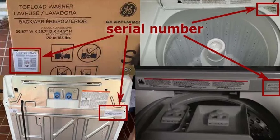 GE Appliances Model and Serial Number Locator - Front-Load Washers