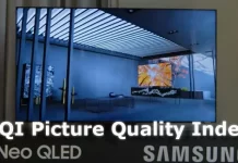 PQI Picture Quality Index Samsung TV
