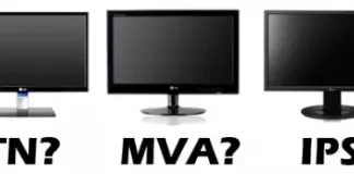 Types of panels for monitors and TVs brief overview