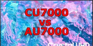 TV Samsung CU7000 vs AU7000