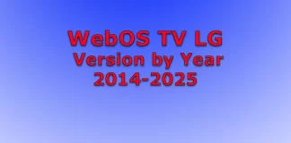 LG TV operating system by year