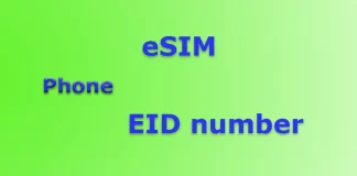 What is an EID number in a phone?