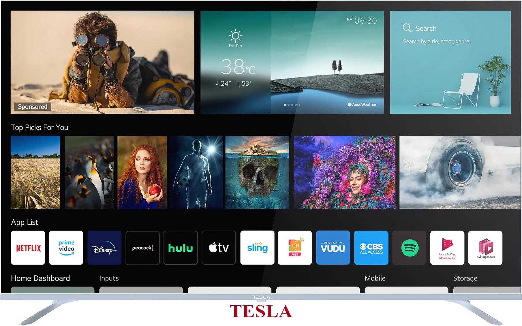 Who makes Tesla TVs