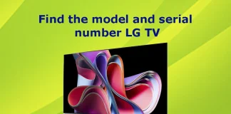 How to find the model and serial numbers in the LG TV menu