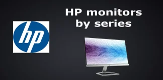 HP Monitors: product lines, series, who makes