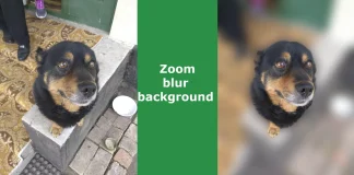 How to blur background in Zoom