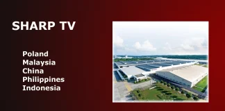 Who makes Sharp TVs and where?