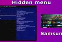 Samsung TV service menu: how to enter, explanation of features