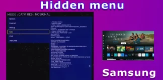 Samsung TV service menu: how to enter, explanation of features