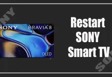 How to restart Sony Smart TV