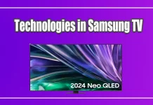 Technologies in Samsung TV, brief description