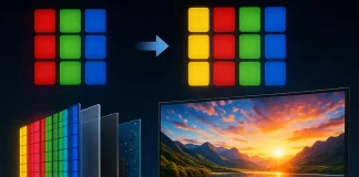 4-Color Sharp screen technology TV and monitor