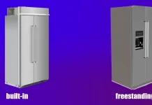 Differences between built-in and freestanding refrigerators