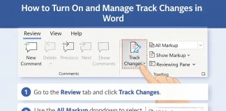 How to see who has made changes to Microsoft Word document