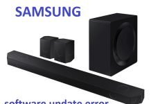 Samsung Q900D, Q910D, Q990D, Q800D Soundbar update failure