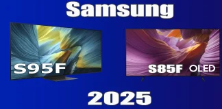 Samsung OLED TVs 2025, S85F, S90F, S95F