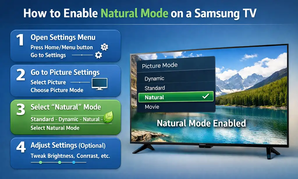Natural Mode Support on Samsung TVs
