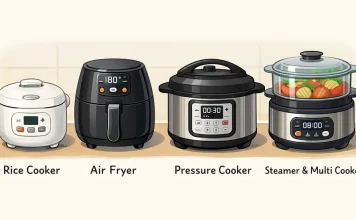 How kitchen cookers work, Rice, Air Fryer, Pressure, Steamer & Multi Cooker