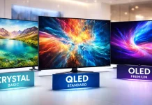 Samsung TV categories and groups from 2012 to 2026