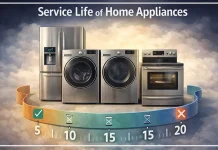 Service life of home appliances