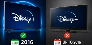List of Samsung TVs compatible with Disney+
