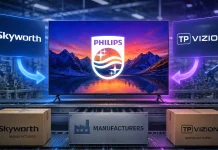 Who makes TVs under the Philips brand?