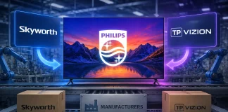 Who makes TVs under the Philips brand?