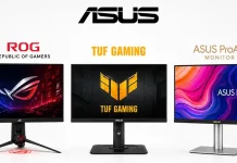 Asus Monitors, series, and their differences