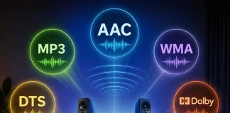 Audio codecs AAC, MP3, WMA, DTS, Dolby explained simply