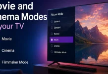 Movie and Cinema Modes on your TV