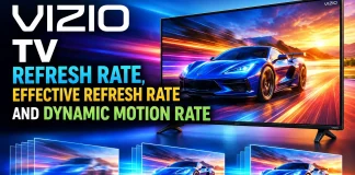 Vizio TV Refresh Rate, Effective Refresh Rate and Dynamic Motion Rate