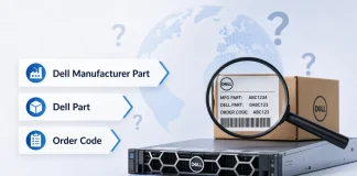 What Do Dell Manufacturer Part, Dell Part and Order Code Mean?